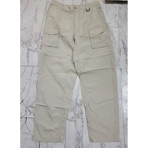 Columbia PFG Men's LT Convertible Stretch Beige Baggy Pants